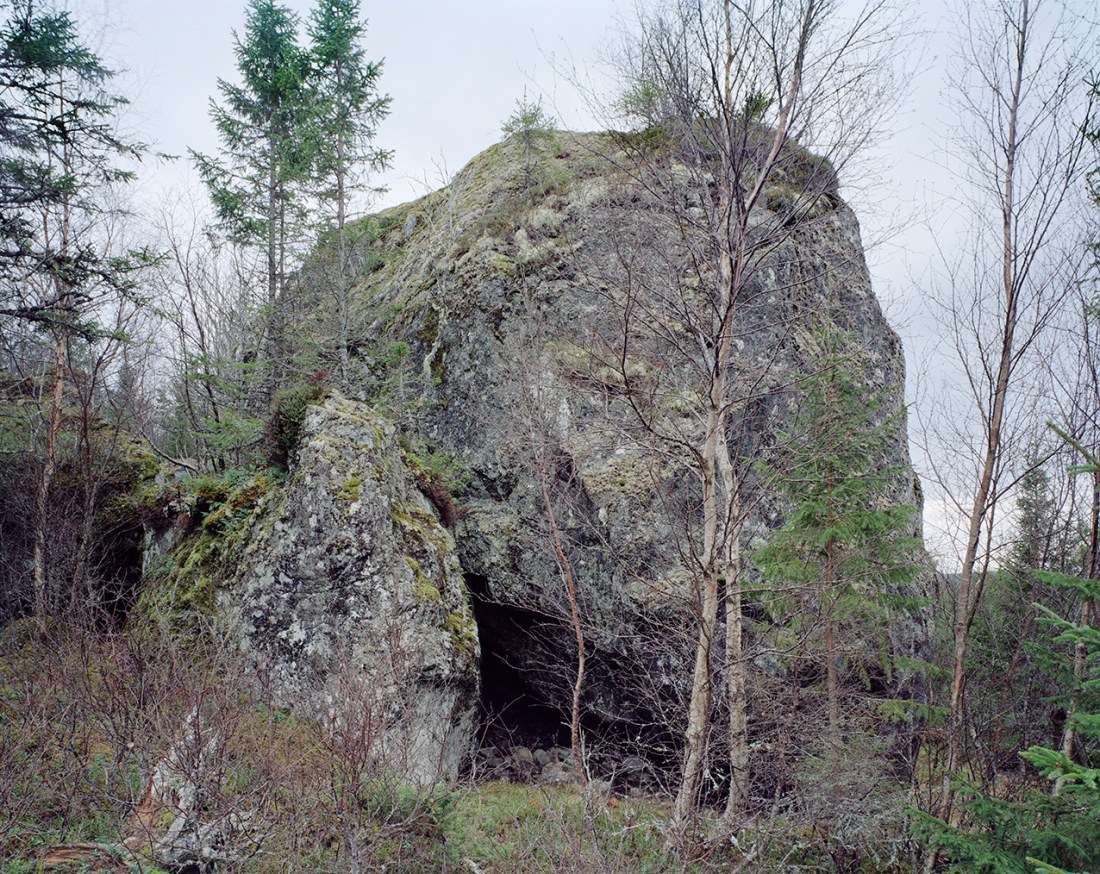 Godvettersteinen. Glacial Erratic, Salsnes